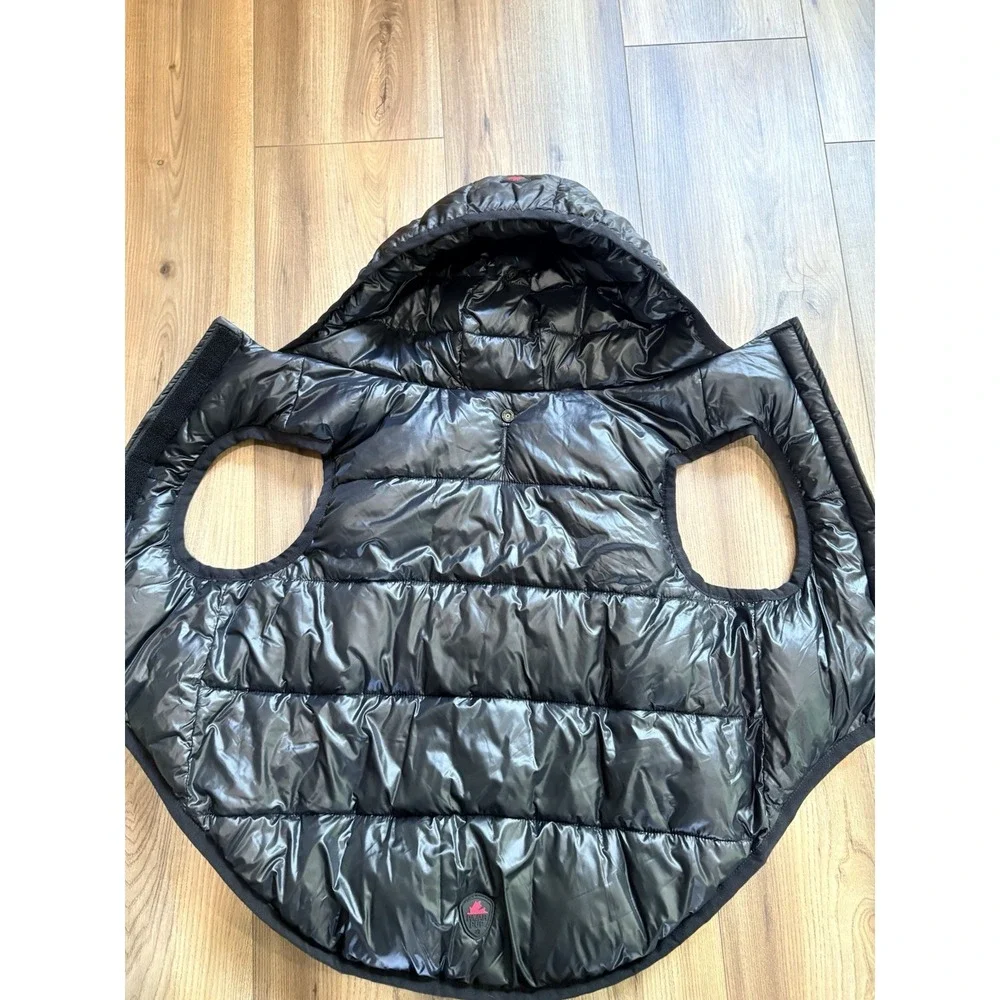 Pajar Pup Camo Black Hooded Dog Puffer Coat XL Reversible Warm Winter Apparel
